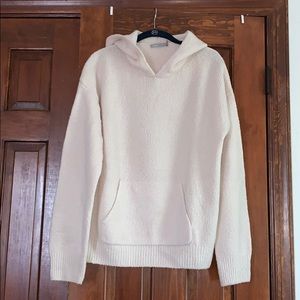 Vince Off-White Hooded Sweater size M